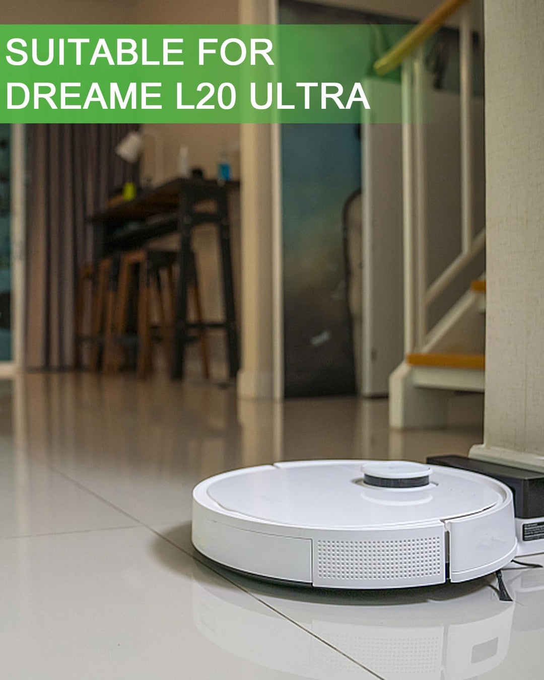 20 Stück Zubehörset für Dreame L20 Ultra,Ersatzteil Set für Dreame L20 Ultra,1 Hauptbürste, 4 Filter