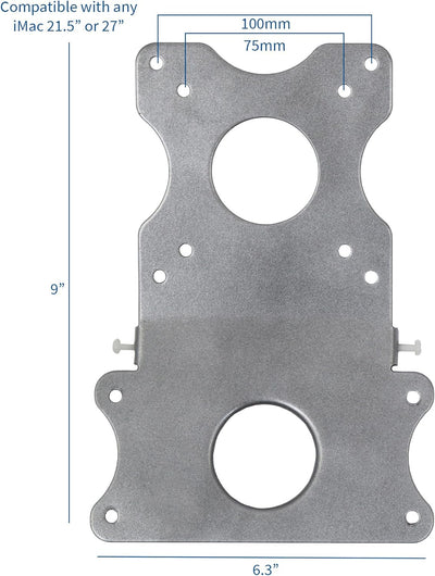 VIVO Adapter VESA Mount Kit, Bracket Set für Apple 21,5" und 27" iMac, Ende 2009 bis 2020 Modelle, L