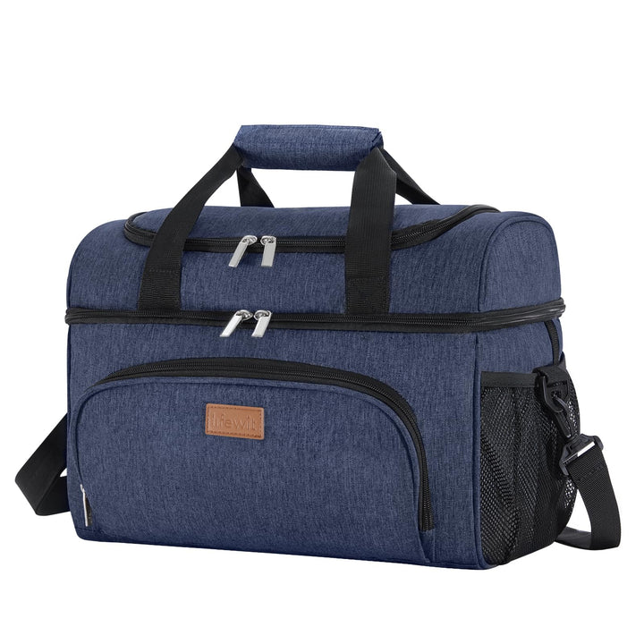 Lifewit grosse Kühltasche für 32 Dosen, isolierte Lunch-Tasche, leichte, tragbare Kühltasche, doppel