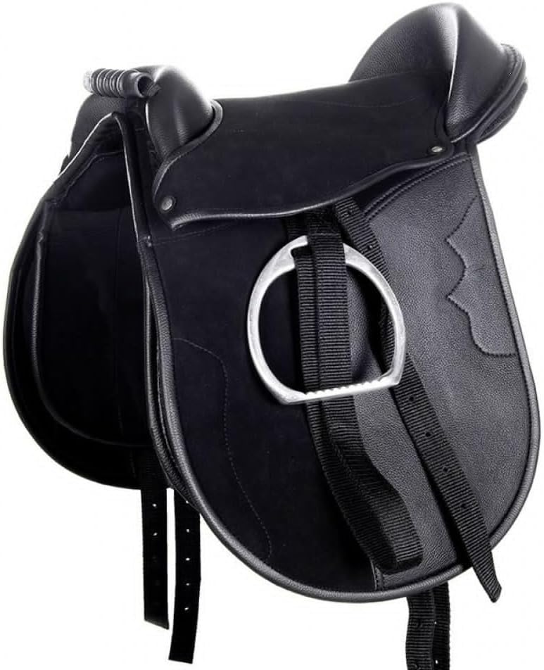 HKM Shetty Sattel -Funny Horses-, schwarz, 12"