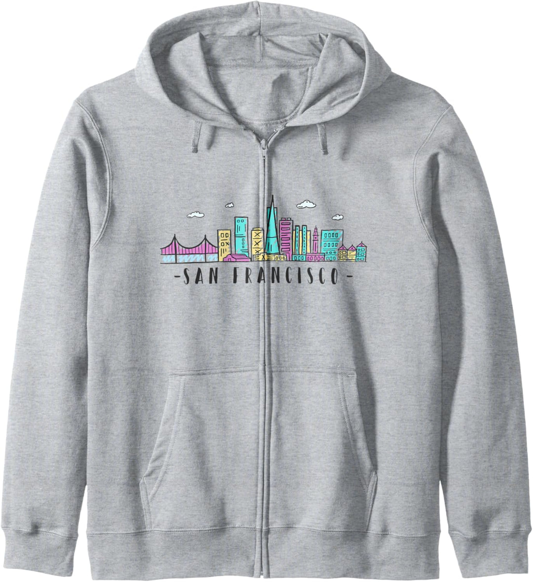 San Francisco Skyline Golden Gate Bridge USA Kalifornien Kapuzenjacke