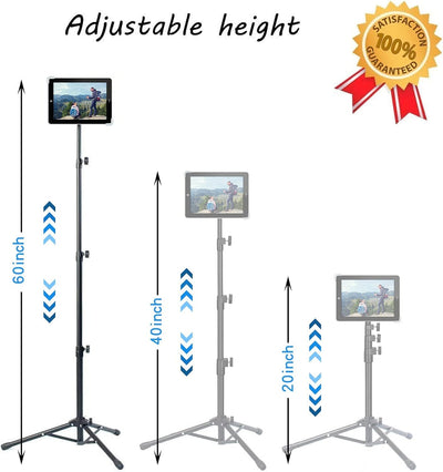 Universelle iPad Tablet-Stativhalterung + mittlerer Kugelkopf + Stativständer für iPad Pro und ander