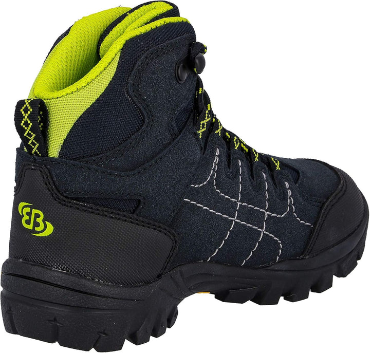 Brütting Unisex Kinder Mount Shasta Kids Hi Trekking-& Wanderstiefel, Marine Lemon
