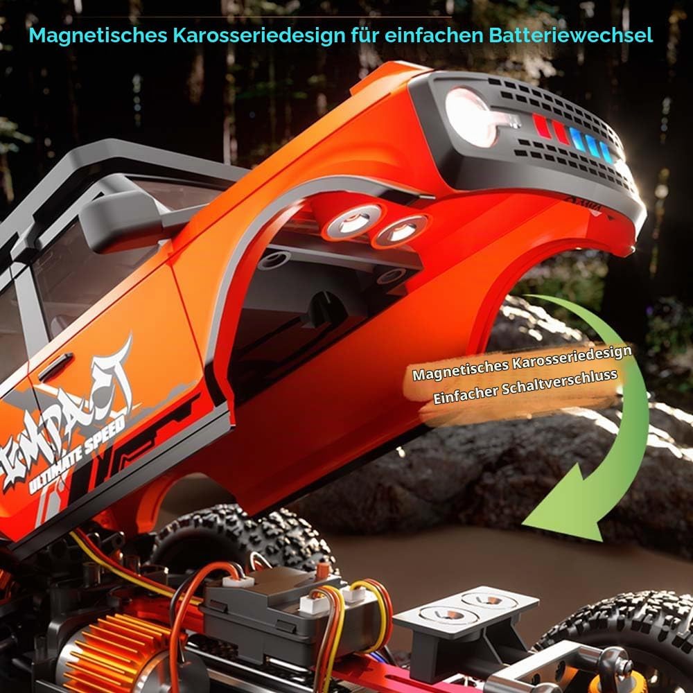 X-Verse SG201MAX Ferngesteuertes Auto, 1:20 55KM/H RC Autos Bürstenlose, 4WD All Terrain Offroad RC