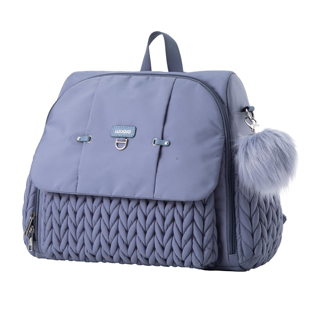 Leila Wickelrucksack mit verstellbaren Schultergurten, Kinderwagen-Clips und Wickelauflage – Modebew