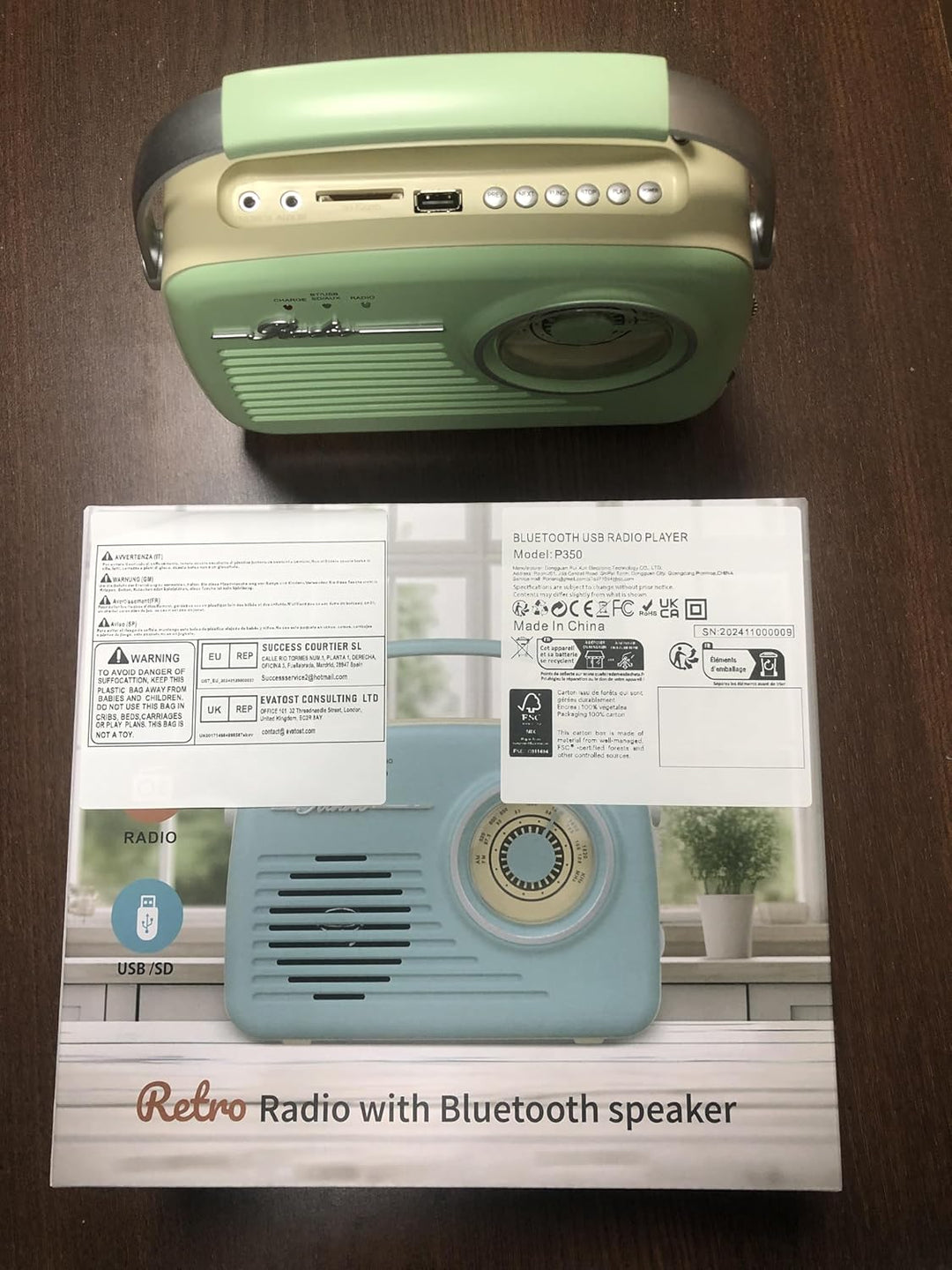 Radios Portable Am Fm, Kleine Retro Vintage Radio Bluetooth, AA-Batterie betriebene Radio oder Steck