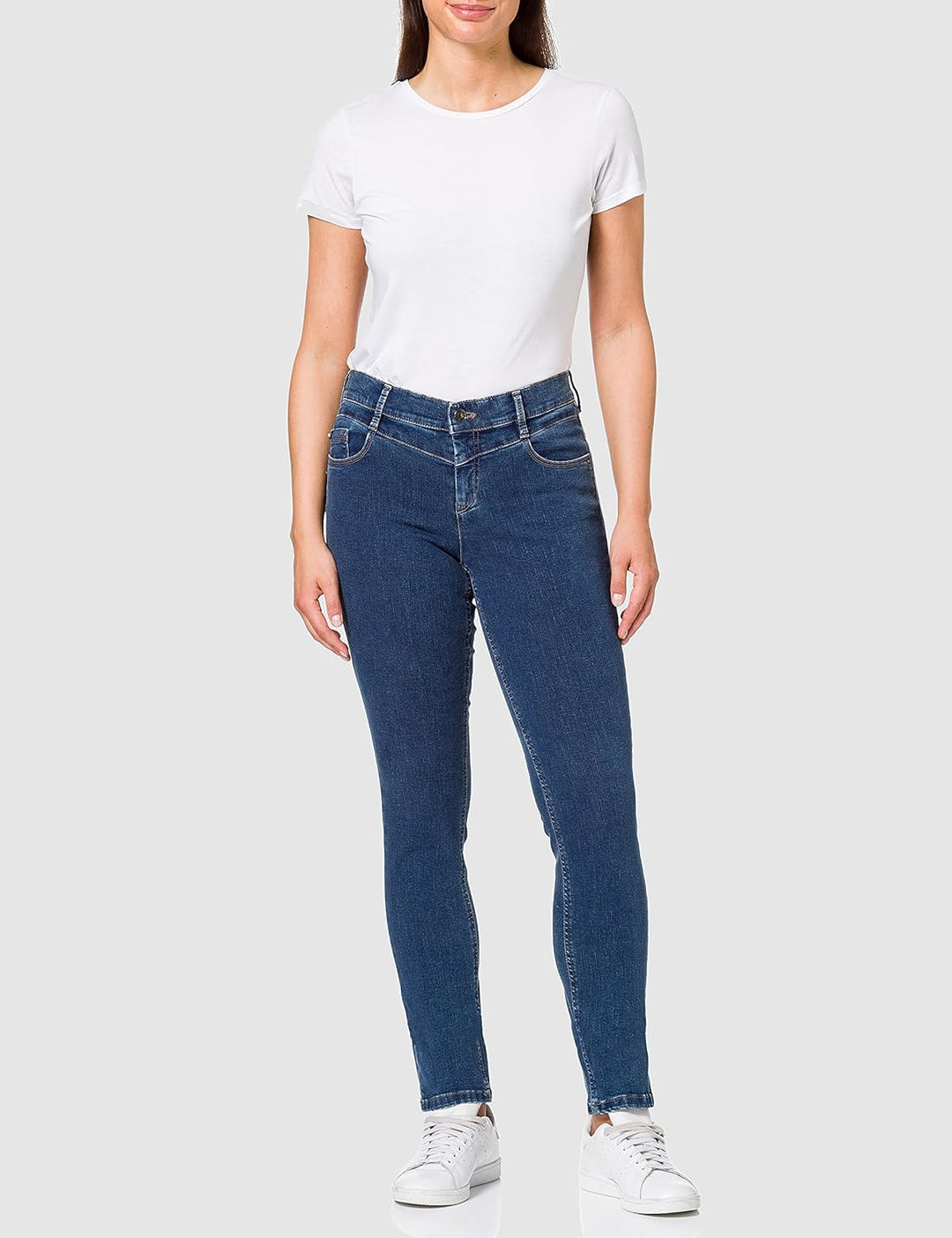 Atelier GARDEUR Damen Zuri Wondershape Jeans 34 Blau (Dark Stone 168), 34 Blau (Dark Stone 168)