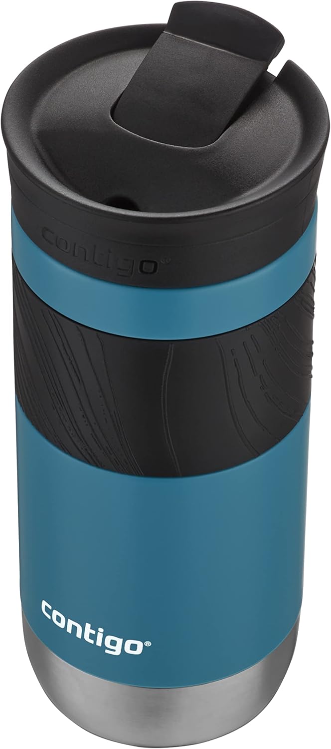 Contigo Byron 2.0 Thermobecher, Edelstahl Isolierbecher mit Snapseal Verschluss, Kaffeebecher to go,