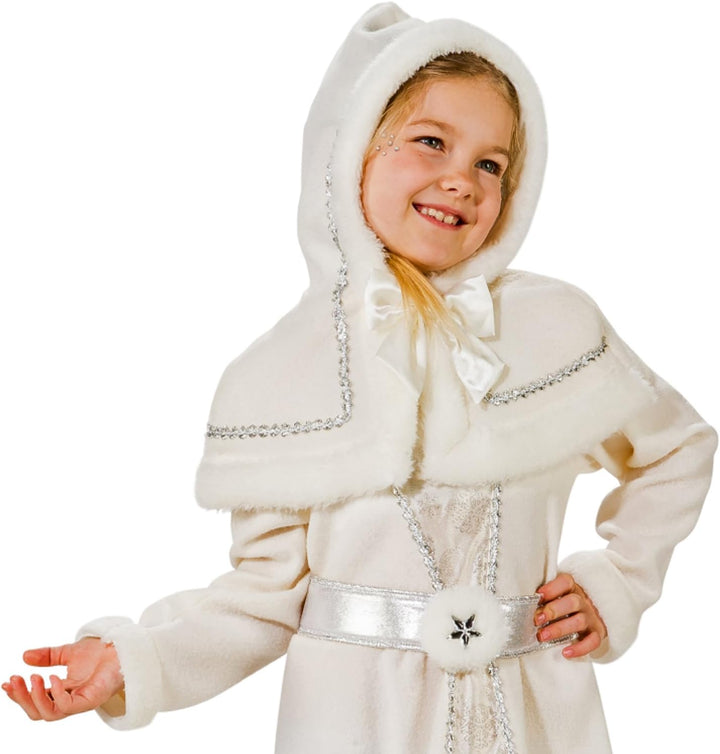 Kinder Kostüm Schneekönigin Snow White Märchen Prinzessin Fasching Karneval (128), 128