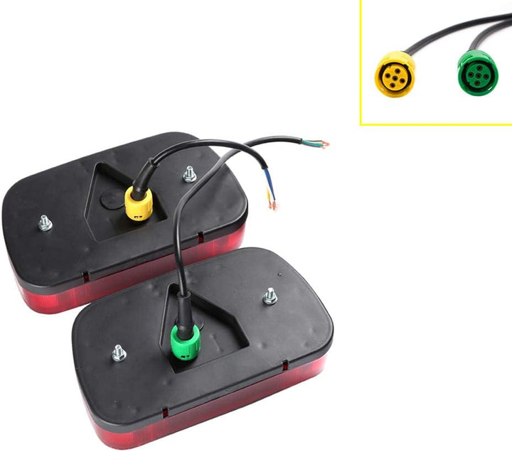 ETUKER 1Pair Anhänger Rückleuchten Kit Anhänger Rückleuchte, 12V Universal Wasserdichte Anhänger Rüc