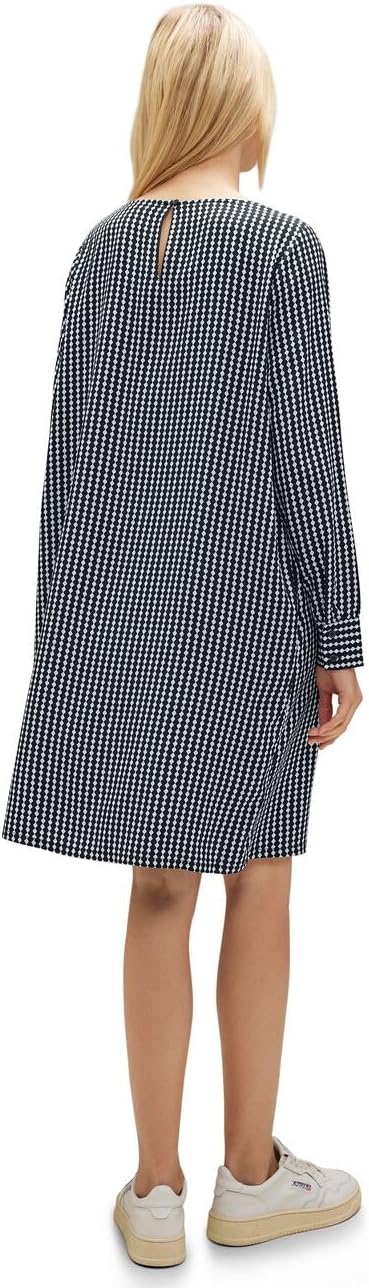 STREET ONE Damen A143732 Viskose Kleid 42 Deep Blue, 42 Deep Blue