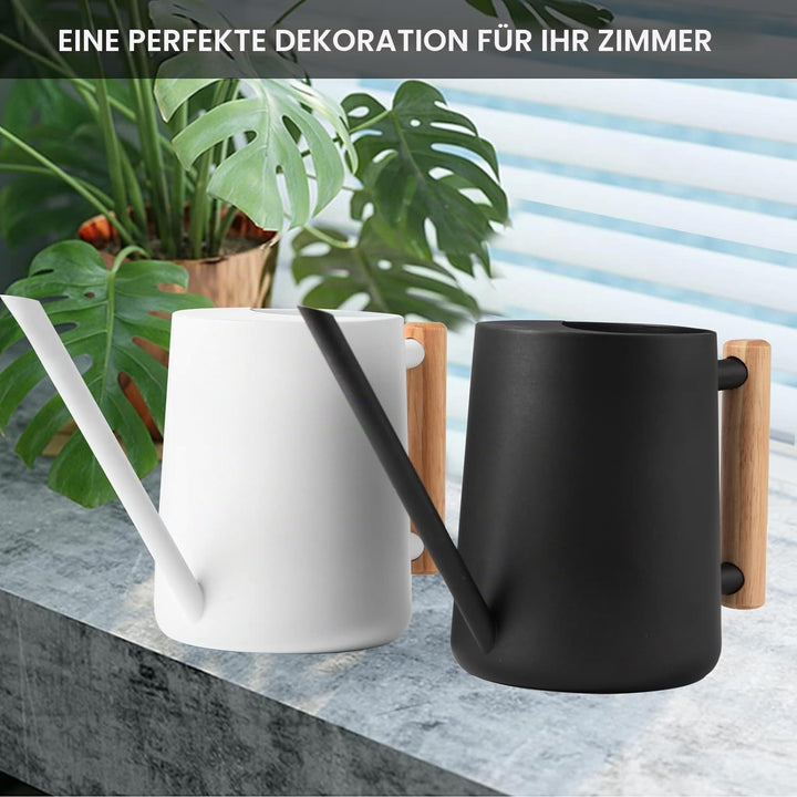 Giesskanne Zimmerpflanzen, 1000ml Metall Edelstahl Giesskanne Kleine Moderne Bewässerung Topf mit la