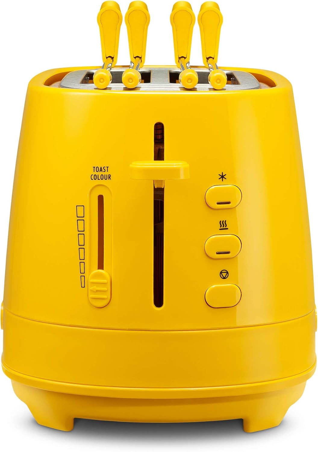 De Longhi CTLAP2203 Toaster mit Zange, 550 Watt., Gelb