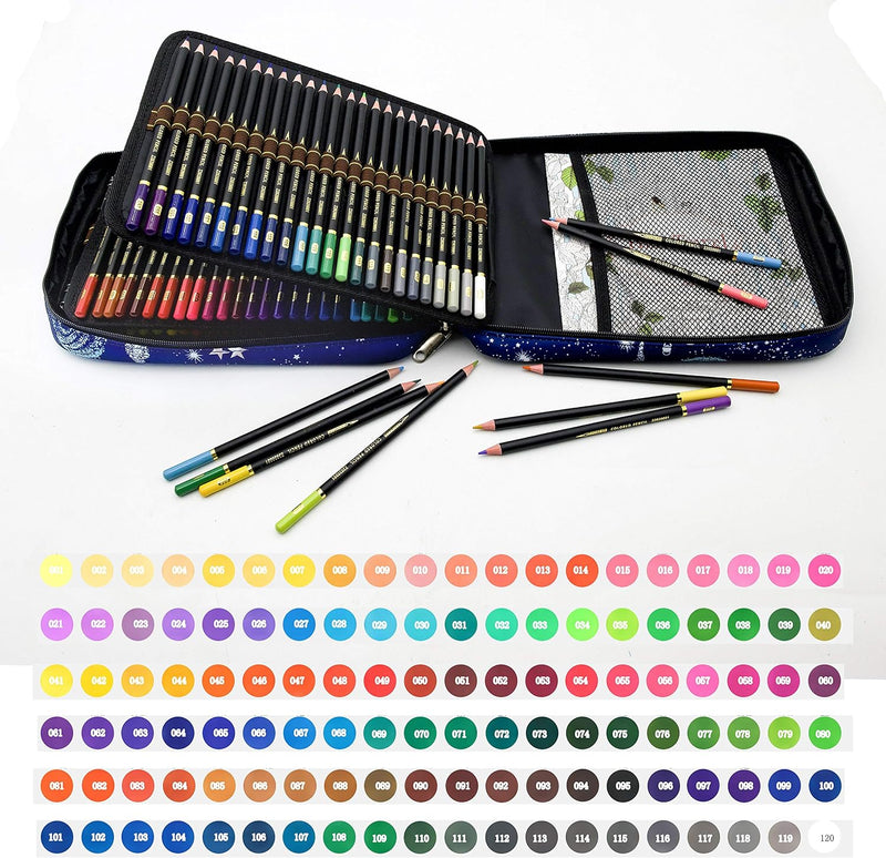 YJYHART 120 Buntstifte Set，Bleistifte Set Zeichenset für Skizzieren und Zeichnen-Zeichenstifte für P
