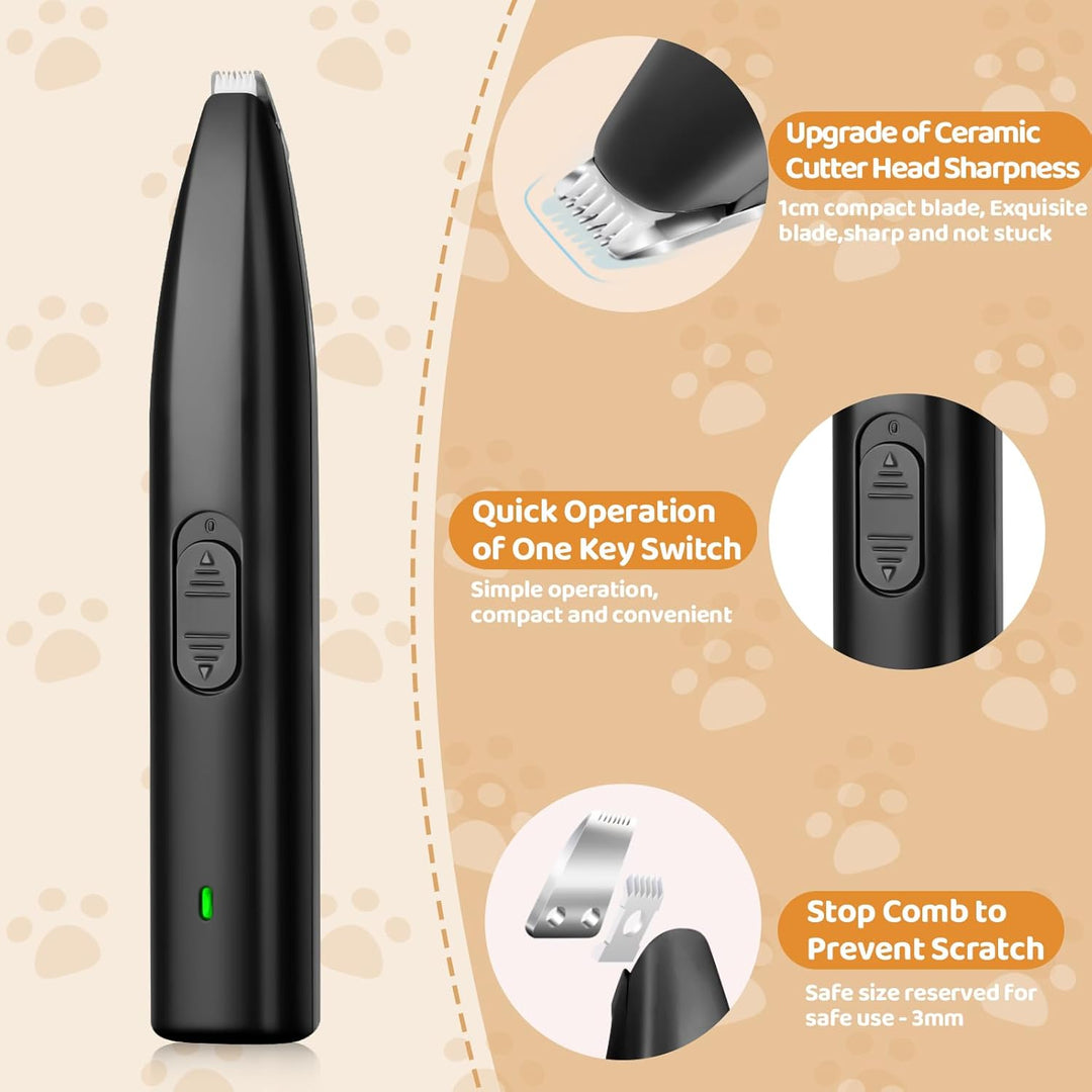 Hundeschermaschine, Pfotentrimmer für Hunde, Schermaschine Hund Pfoten Leise, Elektrischer Haustier