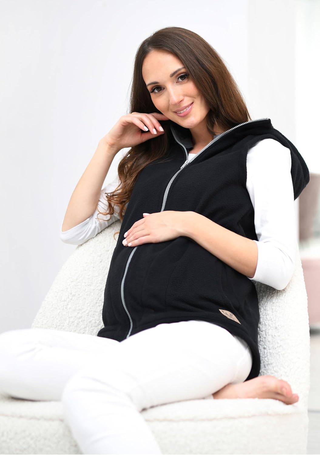 MijaCulture 3-in-1 Umstands-Trageweste ohne Ärmel – Zubehör für Babytrage oder Tragetuch, Modell 413