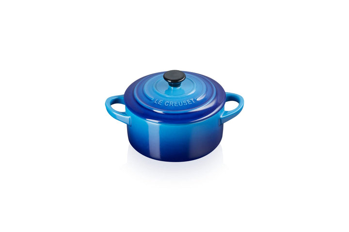 LE CREUSET Mini-Cocotte aus Steinzeug, 200 ml, 10 x 5 cm, Azure, 71901102200100 Bamboo, Bamboo