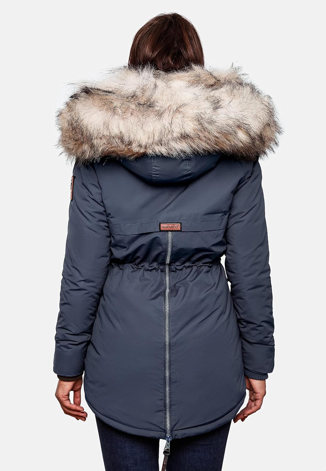 Navahoo Damen Warmer Winterparka mit Kapuze Sweety XS-XXL S Navy, S Navy