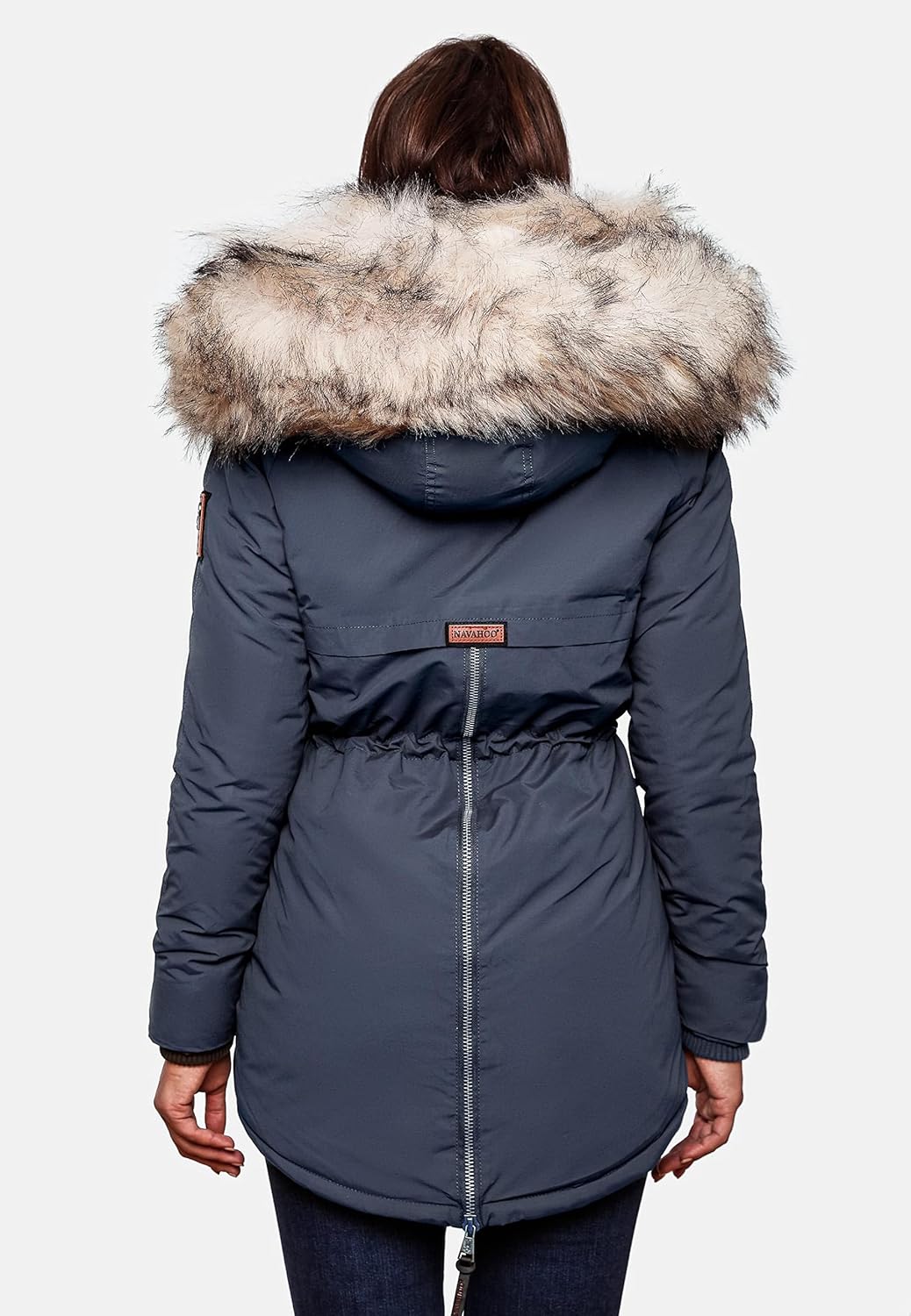 Navahoo Damen Warmer Winterparka mit Kapuze Sweety XS-XXL XS Navy, XS Navy