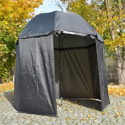 A&N Schirmzelt Angelschirm 250x240cm 45° winkelbar Anglerschirm wasserdicht Nylon