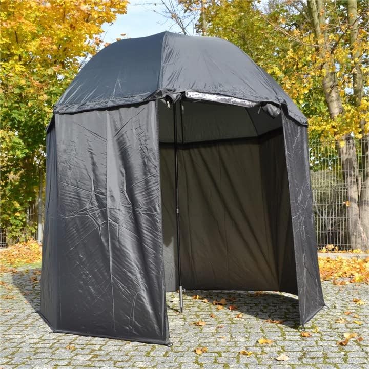 A&N Schirmzelt Angelschirm 250x240cm 45° winkelbar Anglerschirm wasserdicht Nylon