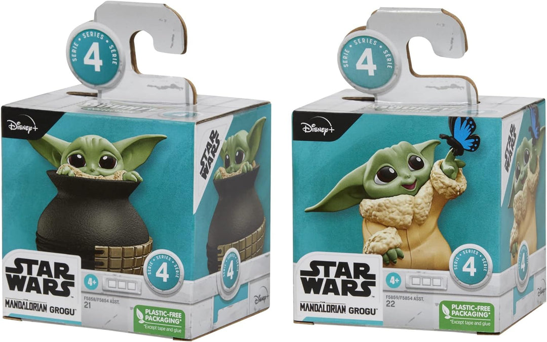 Star Wars The Bounty Collection Serie 4, 2er-Pack 5,5 cm grosse Grogu Sammelfiguren, Grogu mit Schme