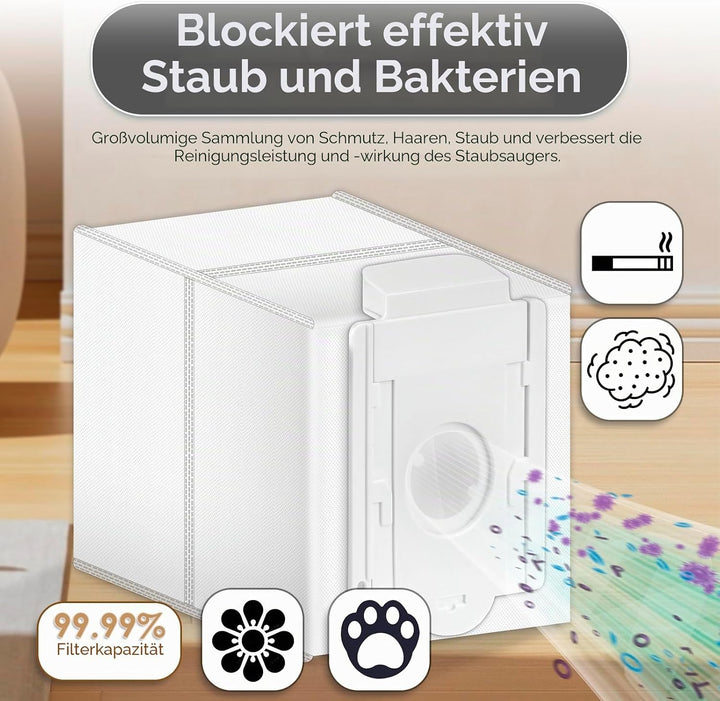 (15 Stück) VCA-ADB90 Ersatzstaubbeutel, kompatibel mit Samsung Vca-SAE/903–904/AA Jet70+ 75+ Jet90 S