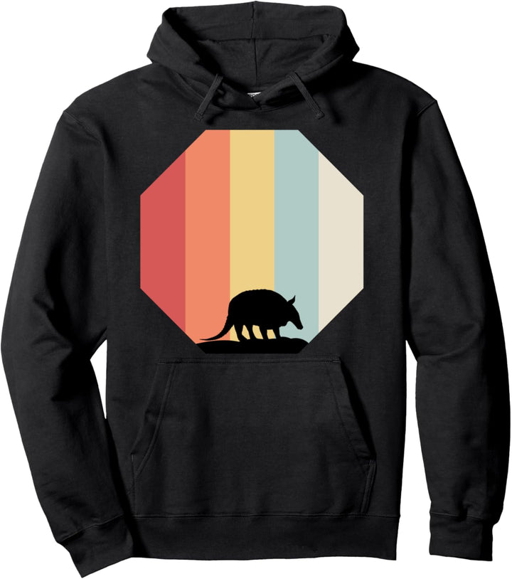 Gürteltier Retro Vintage der 80er und 70er Jahre Pullover Hoodie