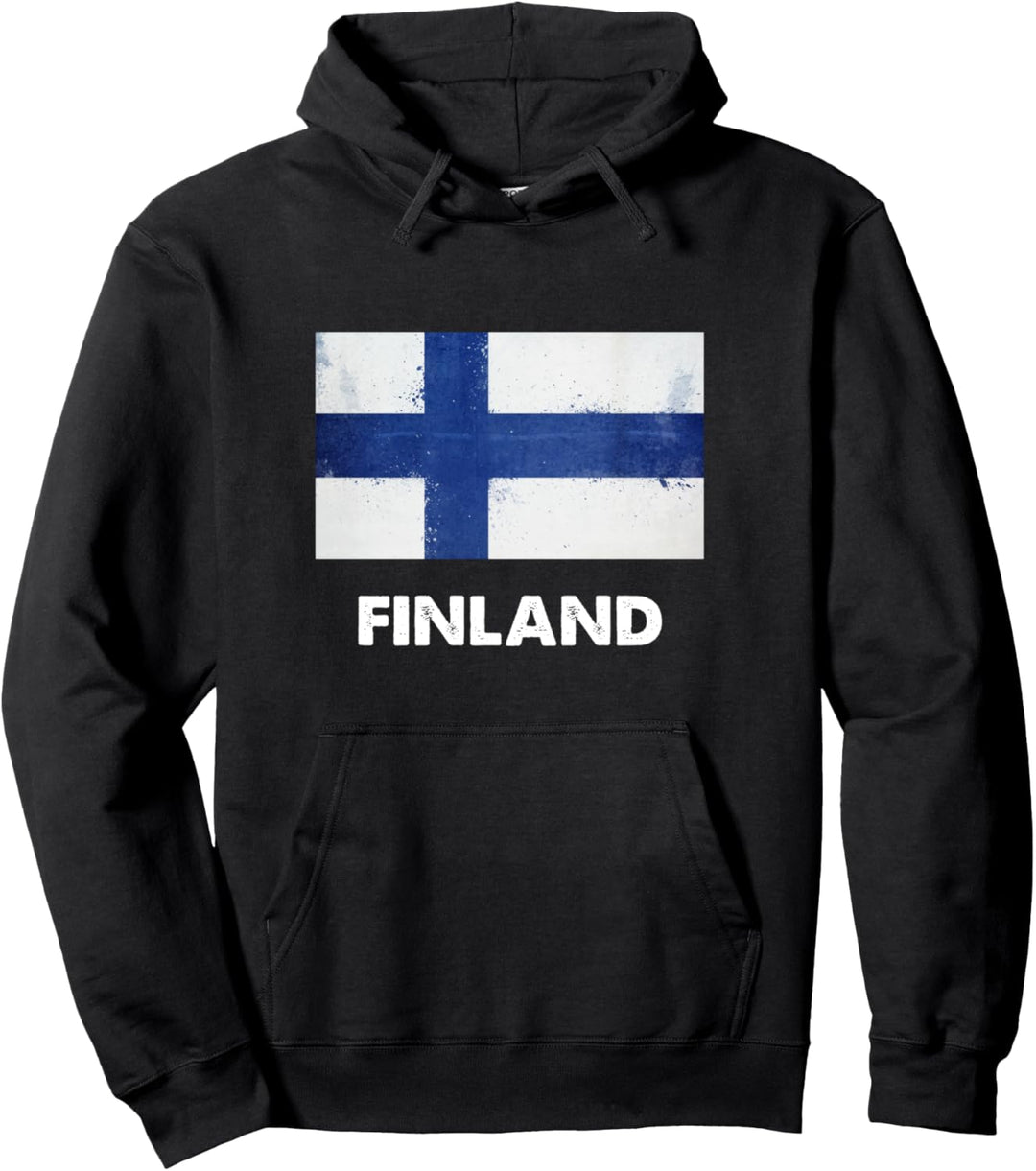 Finnisch-Finnland-Flagge Pullover Hoodie