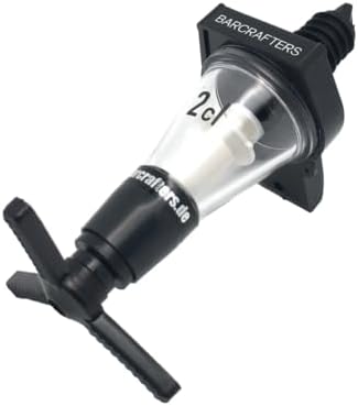 BARCRAFTERS Dosierer Spirituosen Reihenhalterung / 2er Wandhalterung inkl. 2 Portionierer 2 cl | Fla