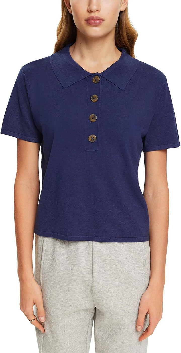 ESPRIT Damen 993ee1i320 Pullover, M Navy