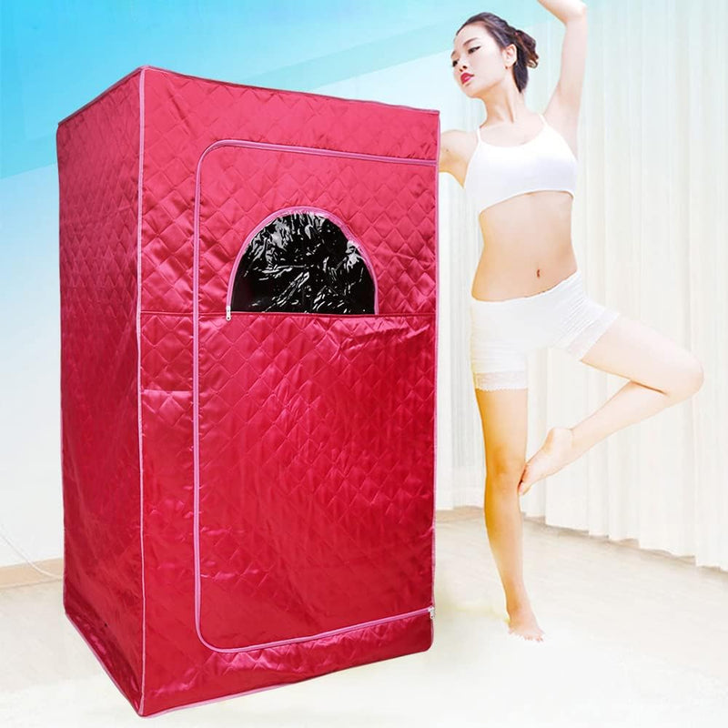 Tragbare Sauna Willowybe，Mini Dampfsauna für Zuhause，Einzel Portable Sauna Raum Kann Müdigkeit Linde