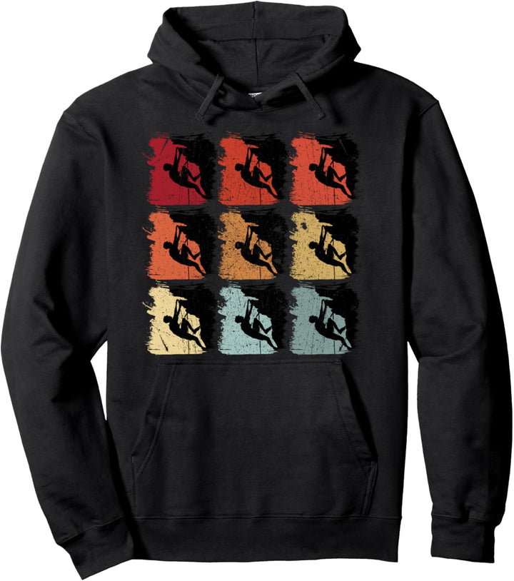 80er Vintage Bouldern Kleidung Klettern Vintage Outfit Pullover Hoodie