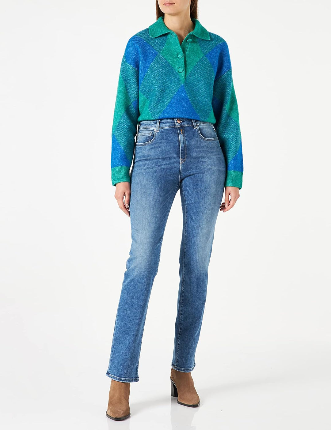 Replay Damen Florie Jeans 25W / 32L Blue (Blue Denim 91), 25W / 32L Blue (Blue Denim 91)