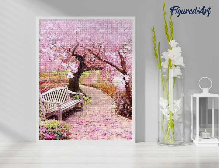 Figured'Art Diamond Painting Erwachsene 40x50cm Ganze Leinwand gerollt Magnolia 5D Bilder Eckige Ste