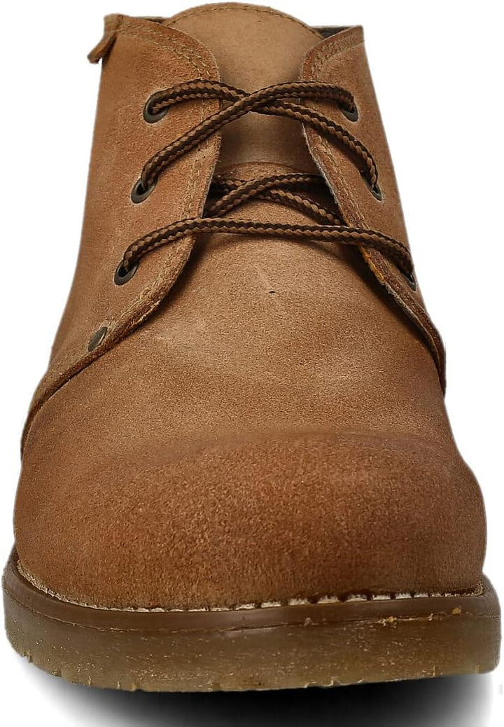 PAYMA - Rustikale Safari Leder und Nobuk Stiefel für Herren. Chukka Boot Schuhe Casual, Outdoor und