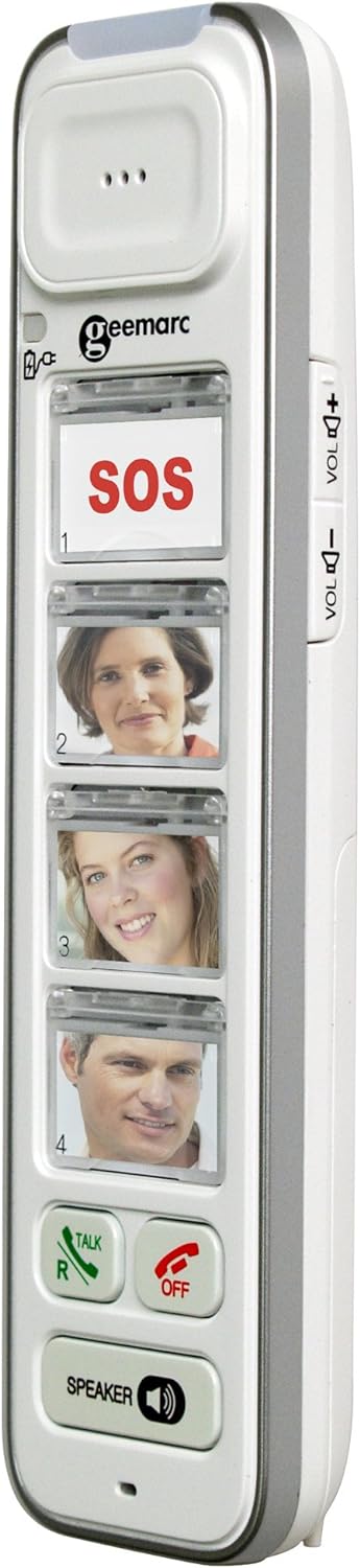 Geemarc AmpliDECT COMBI PHOTO 295 Combo Seniorentelefon schnurgebunden (+Anrufbeantworter+ ) und Zus