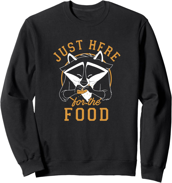 Disney Pocahontas Meeko Just Here For The Food Portrait Sweatshirt