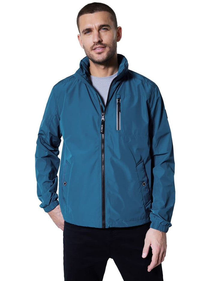 Street One MEN Herren Windbreaker, S Pacific Blue