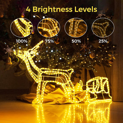 Lichterkette aussen 30M, 300LED 8Modi Lichterkette Weihnachtsbaum IP67 Wetterfest Funkelnde Lichterk