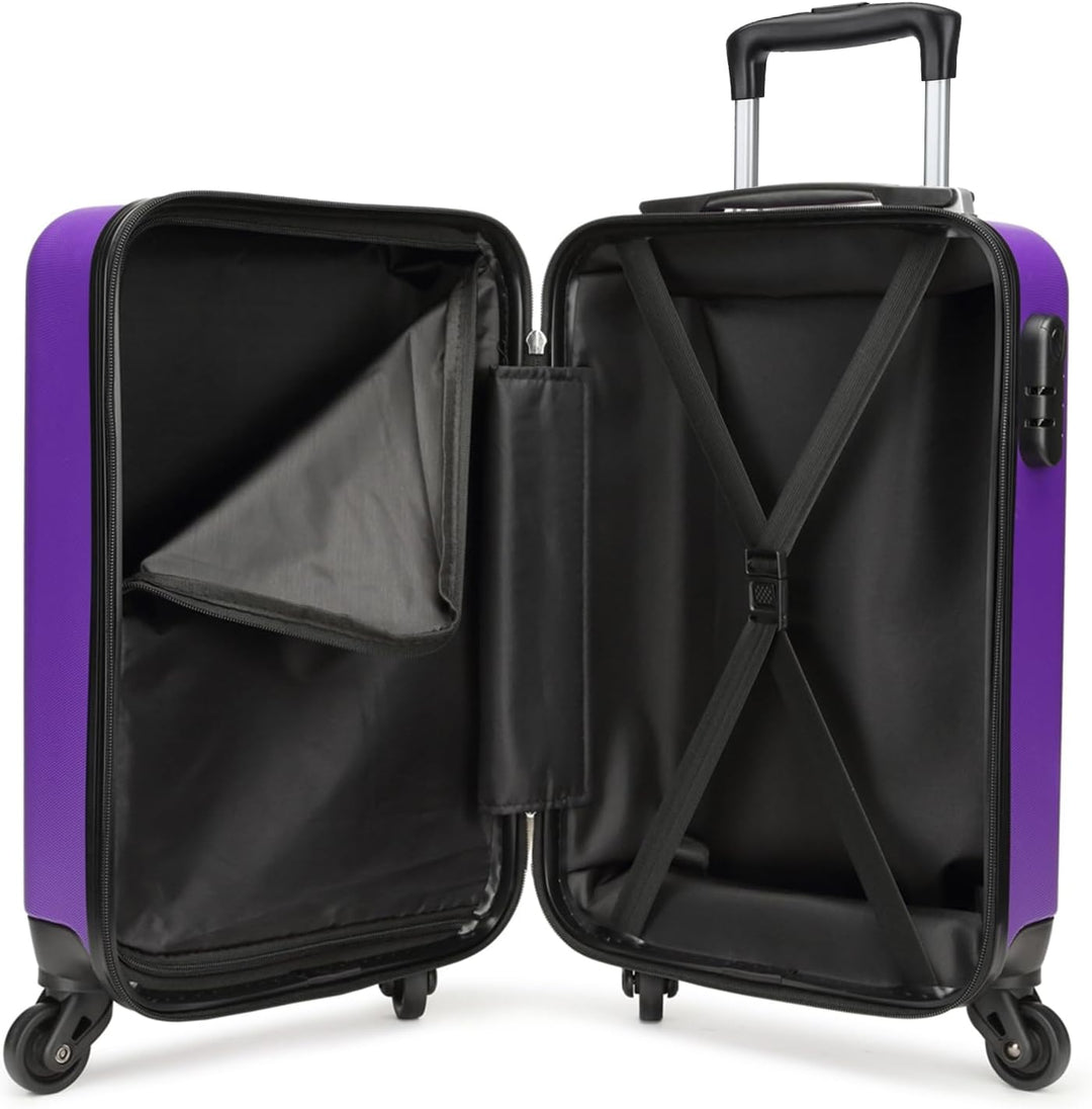 KONO Hartschale Koffer Trolley Rollkoffer Handgepäck Koffer Zwillingsrollen ABS Handgepäck Bordgepäc