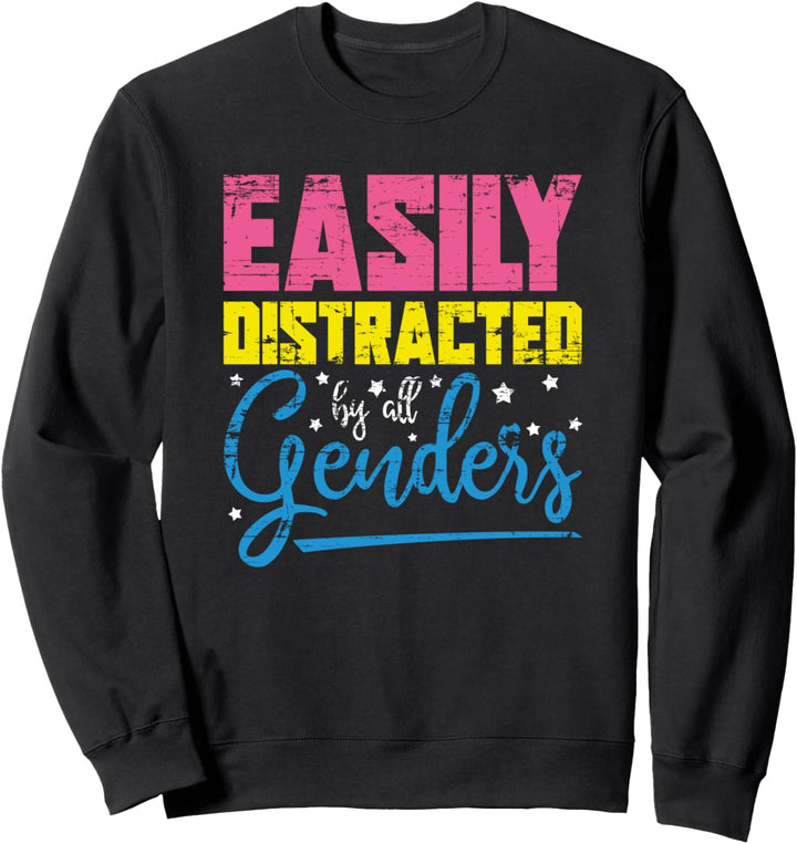 Pan Pride LGBTQ Queer CSD Lustiges Geschenk Pansexuell Sweatshirt