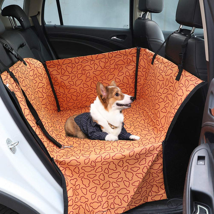 Riloer Car Boot Sitzbezug Pet Dog Cat SUV/LKW Protector Liner Mat Oxford wasserdicht Orange, Orange