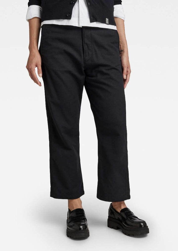 G-STAR RAW Damen Chino Relaxed 23W Schwarz (Dk Black D22151-d299-6484), 23W Schwarz (Dk Black D22151