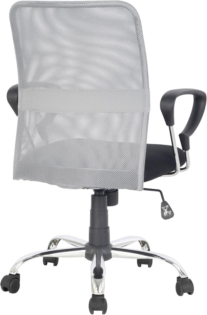 SixBros. Bürostuhl Grau/Schwarz - H-8078F-2/2060, Grau/Schwarz