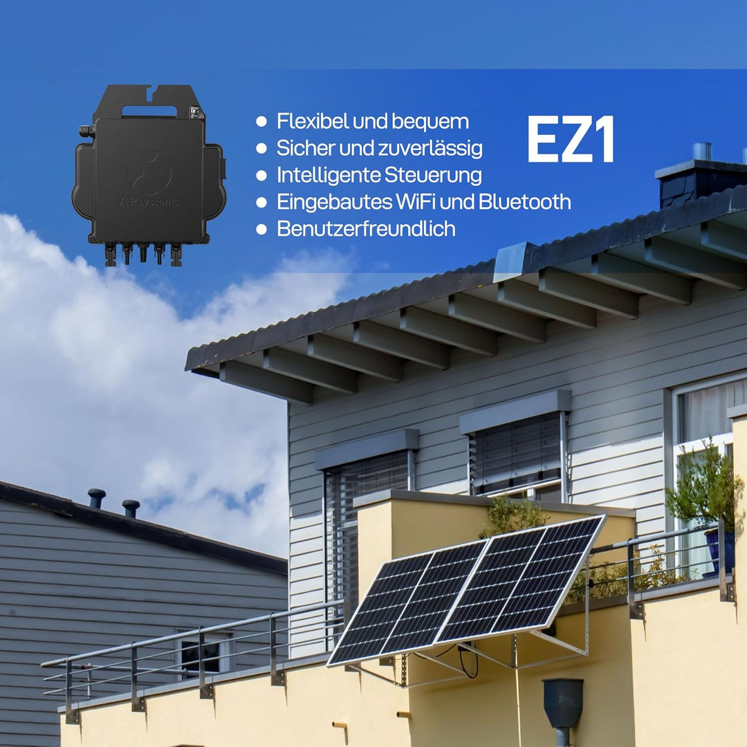 ALLDREI® Wechselrichter EZ1-M, 600W/800W updatefähig, inkl. integrierter WLAN & Bluetooth Überwachun