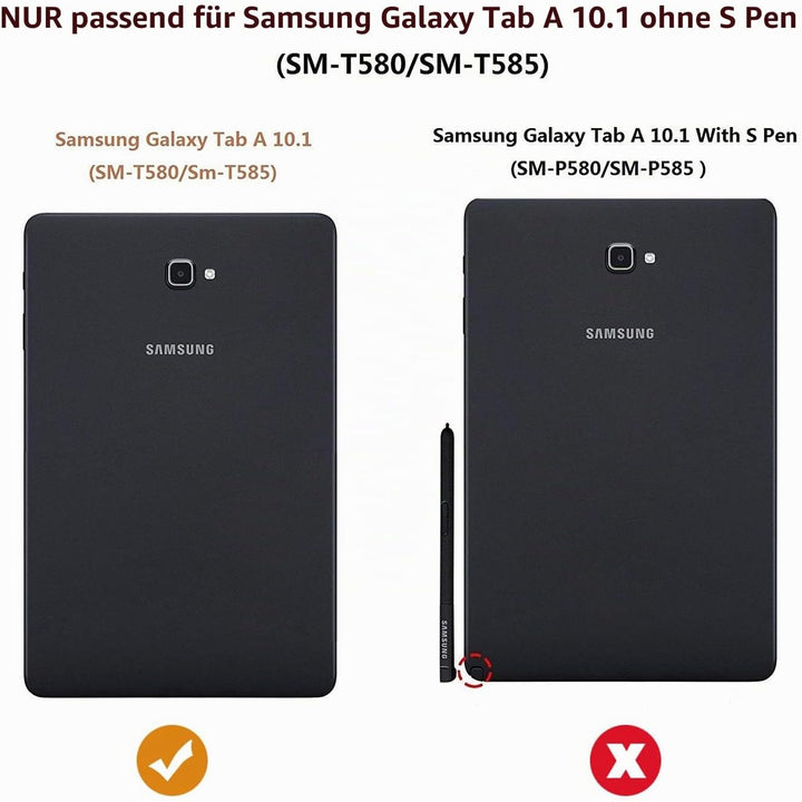 Gerutek Hülle für Samsung Galaxy Tab A6 10.1 Zoll 2016 (SM-T580/SM-T585) Stossfeste Robust Panzerhül