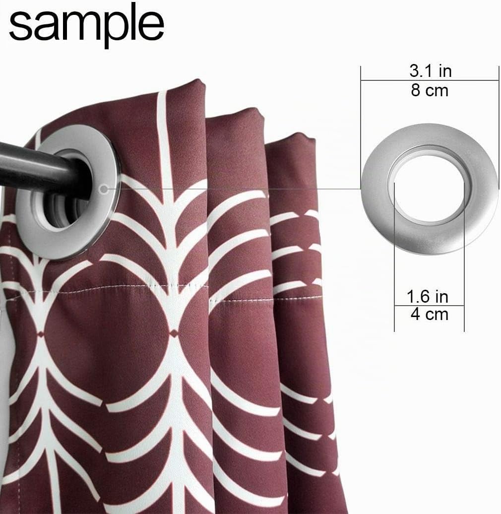 YISUMEI - Vorhang Blcikdicht - Strandfenster - 160 x 110 cm 2er Set Gardinen mit Ösen für Schlafzimm