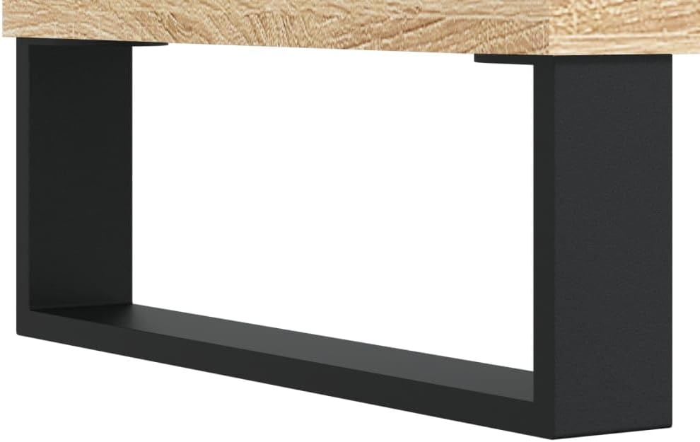 vidaXL Plattenschrank Sonoma-Eiche 100x38x48 cm Holzwerkstoff Sonoma Eiche, Sonoma Eiche
