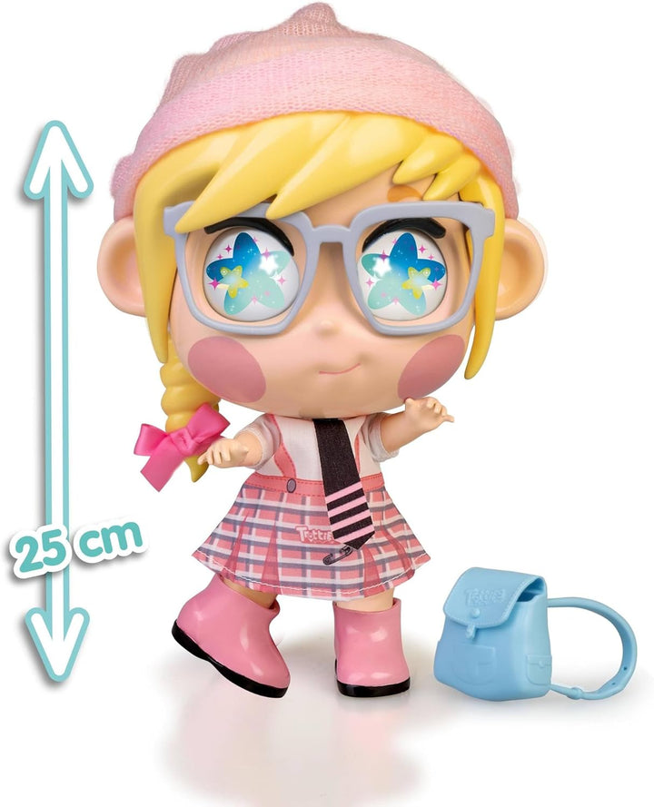 Trotties Lucy mit Emoti-Augen, Mehrfarbig, Reisepuppen aus der Zeichentrickserie, mit über 10 Access